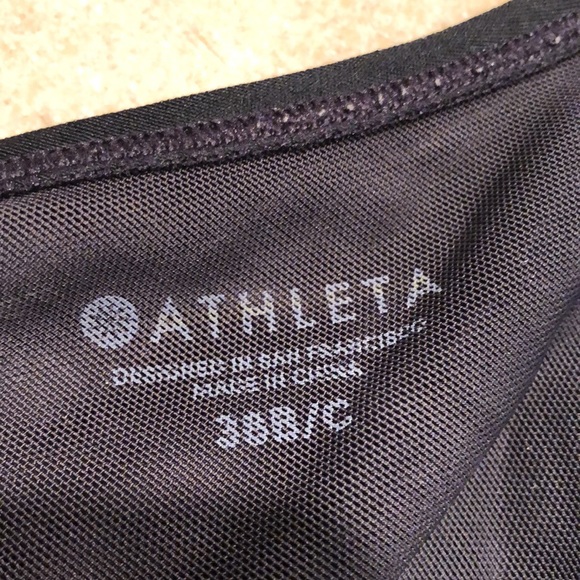 Athleta Stitched Band Black Bikini Top, size 38 B/C - Picture 4 of 15